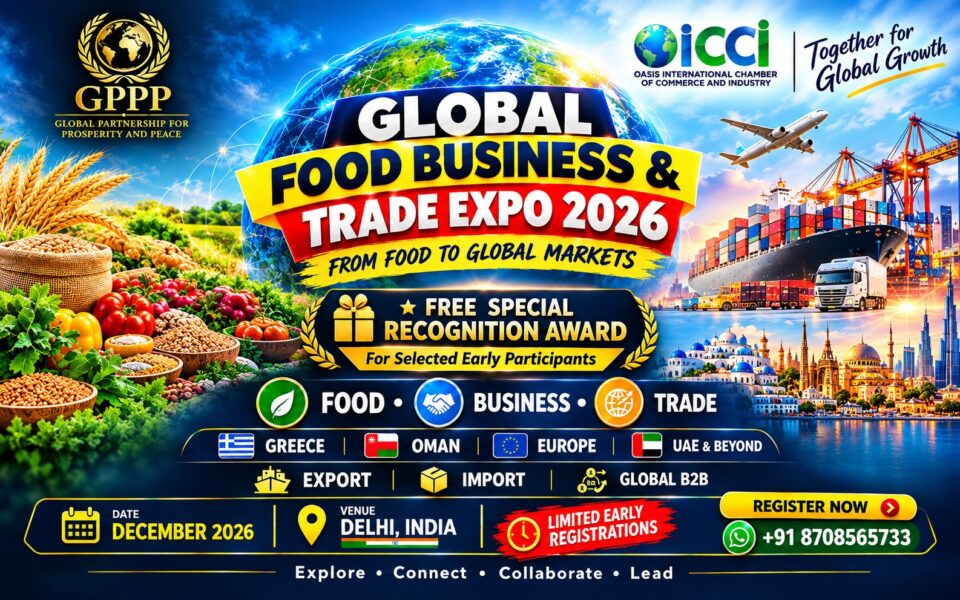 OICCI GPPP Global Food Business Trade Expo 2026 Delhi
