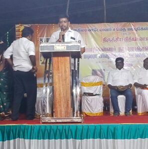 DR A Angappan Mahashivratri event at Korattur Arulmigu Sri Akilandeswari Sametha Jambukeswarar Temple Chennai