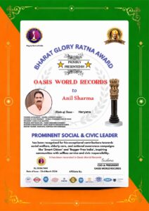 “उनका योगदान समाज सेवा, वृद्धाश्रम प्रकल्प, युवाओं में जागरूकता और आदिवासी उत्थान में प्रेरणास्पद है।