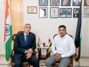 Dr. A. Angappan Meets His Excellency Ambassador Abdullah M. Abu Shawesh at Palestinian Embassy