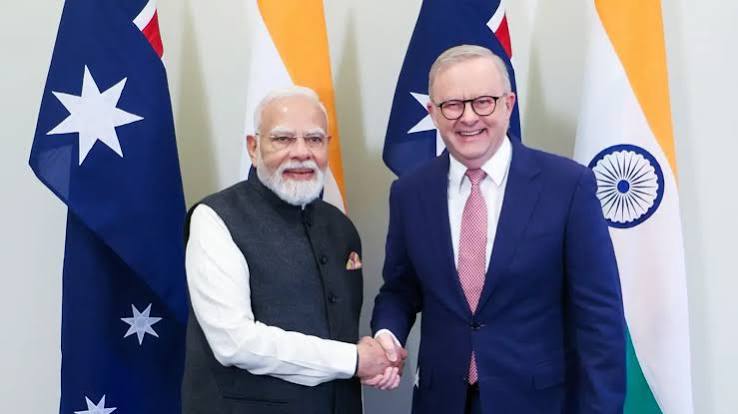 मेलबर्न क्रिकेट ग्राउंड में प्रधानमंत्री नरेंद्र मोदी