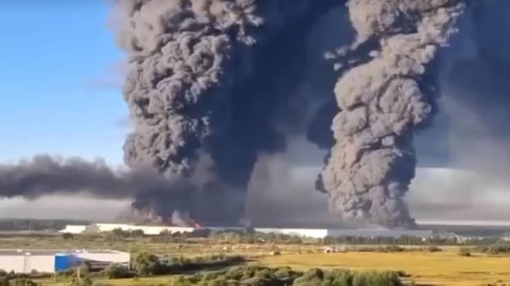 Russia Ukraine Drone Attack on Warehouse 2026