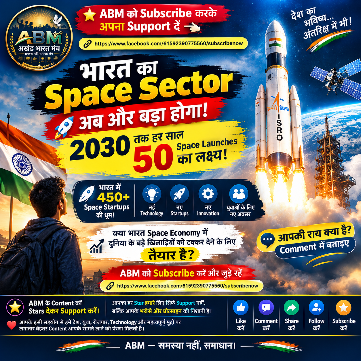 India Space Sector 2030: 50 Space Launches का लक्ष्य